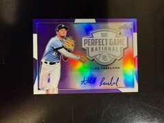 Alex Freeland 2019 Leaf Metal Perfect Game National Showcase Purple Auto /12