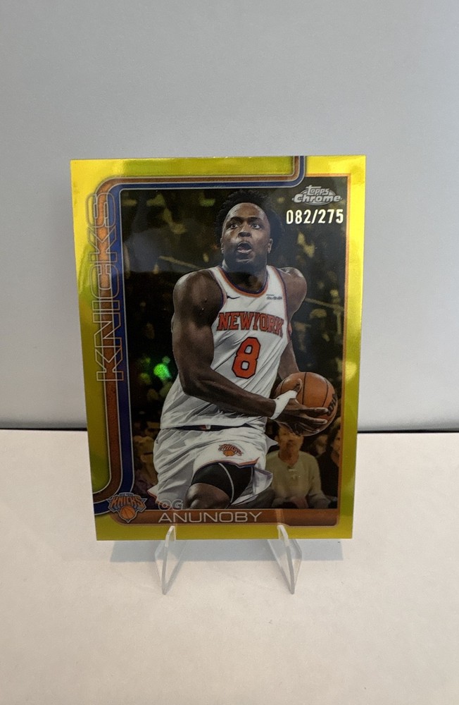 2025-26 Topps Chrome – OG Anunoby #131 Yellow Refractor /275