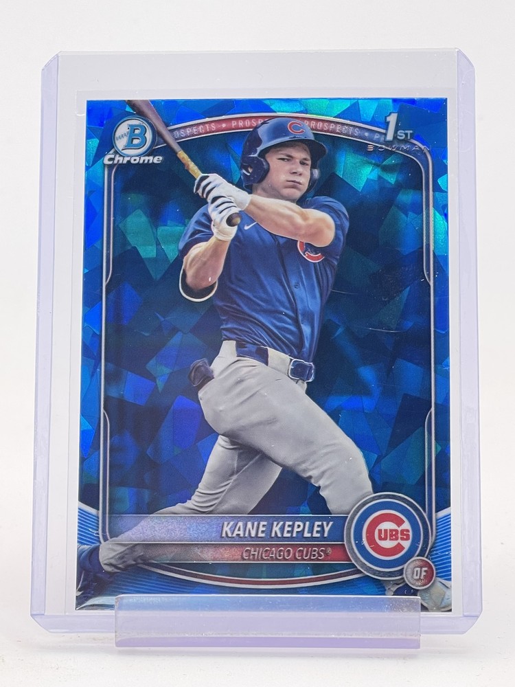KANE KEPLEY 2025 BOWMAN CHROME SAPPHIRE 1ST ROOKIE #BDC-200 CUBS
