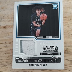 Panini 2023-24 Contenders Anthony Black RTS Swatches Black #RTS-BLKI