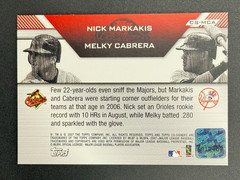 2007 Topps Co-Signers Dual Autographs Nick Markakis & Melky Cabrera Auto #CS-MCA