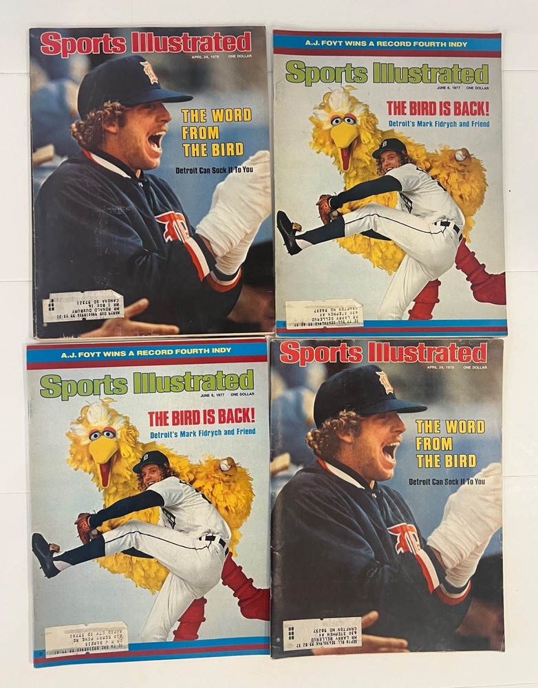 ⚾️ Sports Illustrated Mark Fidrych 4 Magazine Lot – Great Condition –