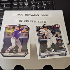 2026 Bowman Baseball Complete Paper Set #1-100 & BP1-BP150 / RC&rsquo;s Vets Prospects
