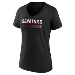 Women&rsquo;s Fanatics Black Ottawa Senators V-Neck T-Shirt
