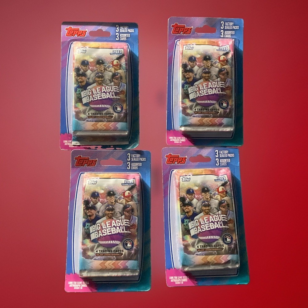 (1) 2023 TOPPS BIG LEAGUE MLB BASEBALL HANGER LOT SEALED 3 PACKS PER BLISTER