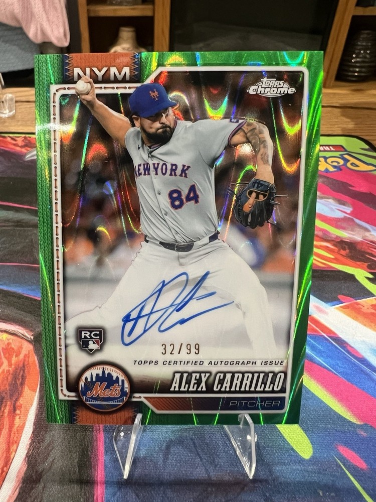 Topps Chrome 2026 Baseball Alex Carrillo Rookie Auto Green /99