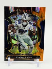 2025 Panini Select Ceedee Lamb Black And Orange Shock Prizm #98 DALLAS COWBOYS