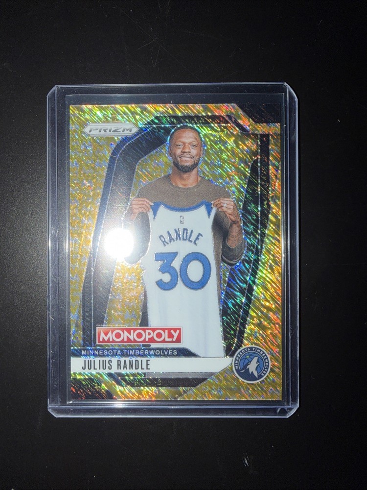 2024-25 Panini Prizm Monopoly Julius Randle #41 Millionaire Gold Shimmer /500