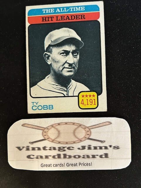 1973 Topps – All-Time Leaders #471 Ty Cobb Vintage HOF! Legend! VG/EX!👀🔥🔥⚾A