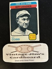1973 Topps – All-Time Leaders #471 Ty Cobb Vintage HOF! Legend! VG/EX!👀🔥🔥⚾A