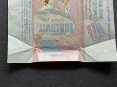 1957 TOPPS FOOTBAL 5 CENT WAX PACK WRAPPER – See Quality Photos For Condition