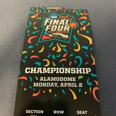 2018 NCAA Men&rsquo;s Basketball Tournament Final Souvenir Ticket – Villanova-Michigan