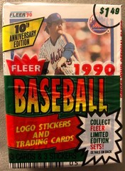 1990 Fleer Baseball Cello Pack Don Aase Mets (Top) Phil Bradley Orioles (Back)