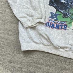 VTG Baltimore Ravens Super Bowl Sweatshirt XL Gray Blue Script Graphic Mens 2001