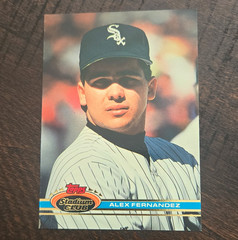 Topps Stadium Club 1991 Alex Fernandez #147 Rookie Chicago White Sox