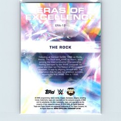 2026 Topps Chrome WWE The Rock #ERA-12 Eras of Excellence