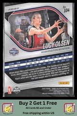 Lucy Olsen 2025 Panini Prizm WNBA #104 White Seismic Prizms