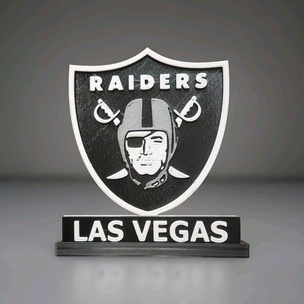 3d Printed Las Vegas Raiders Logo