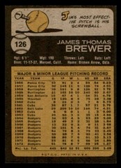 1973 Topps Baseball #126 Jim Brewer EX *d6