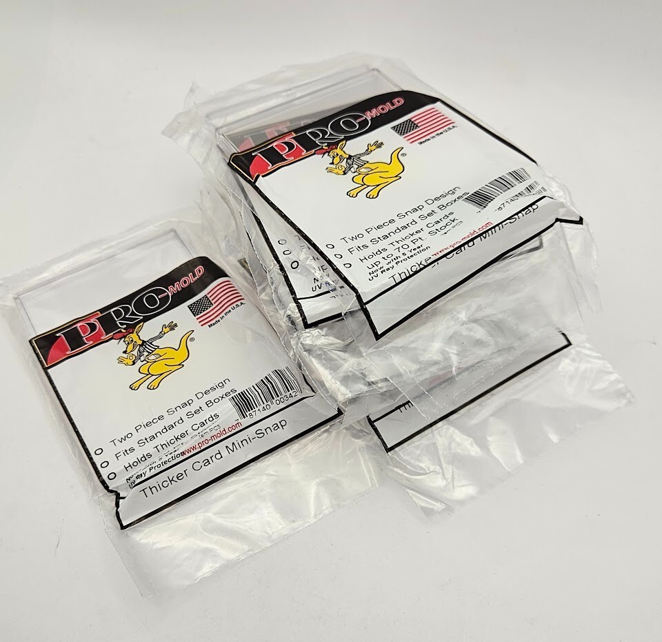 (Pack of 10) Pro-Mold Thicker Card Mini Snap Tite Holders 70pt PC3 Jersey Cards