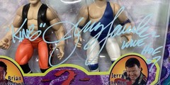 2 Tuff 2 JERRY LAWLER Signed Wrestling Jakks Toy Action Figure Autograph JSA COA