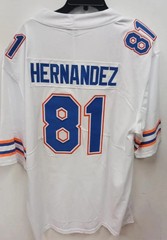 Men&rsquo;s Custom Stitched #81 Hernandez White/ Red/Navy Jersey XS – 5XL NEW