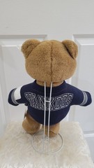New York Yankees Bear Wearing Sweater Point 40 Plush Stuffed Toy 16in With Stand
