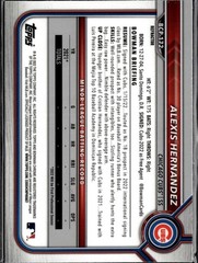 2022 Bowman Chrome #BCP-172 Alexis Hernandez Prospects Shimmer Refractor