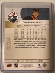 2021-22 Upper Deck Series 1 Connor McDavid Speckled Rainbow Foil #73