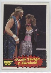 1985 Pro Wrestling Stars Randy Savage Miss Elizabeth #63 Rookie RC HOF 16nz