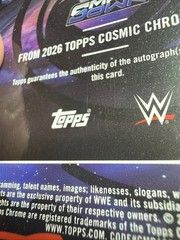 2026 Topps Cosmic Chrome WWE Jacob Fatu Milky Way Marks Auto 3/5 Red Flare CF18