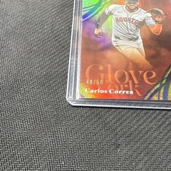 Topps 2026 Series 2 Glove Work Carlos Correa #GW-52 Gold Foil 40/50