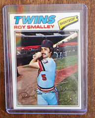Topps 1977 Topps #250 Roy Smalley Minnesota Twins Facsimile Autograph Card