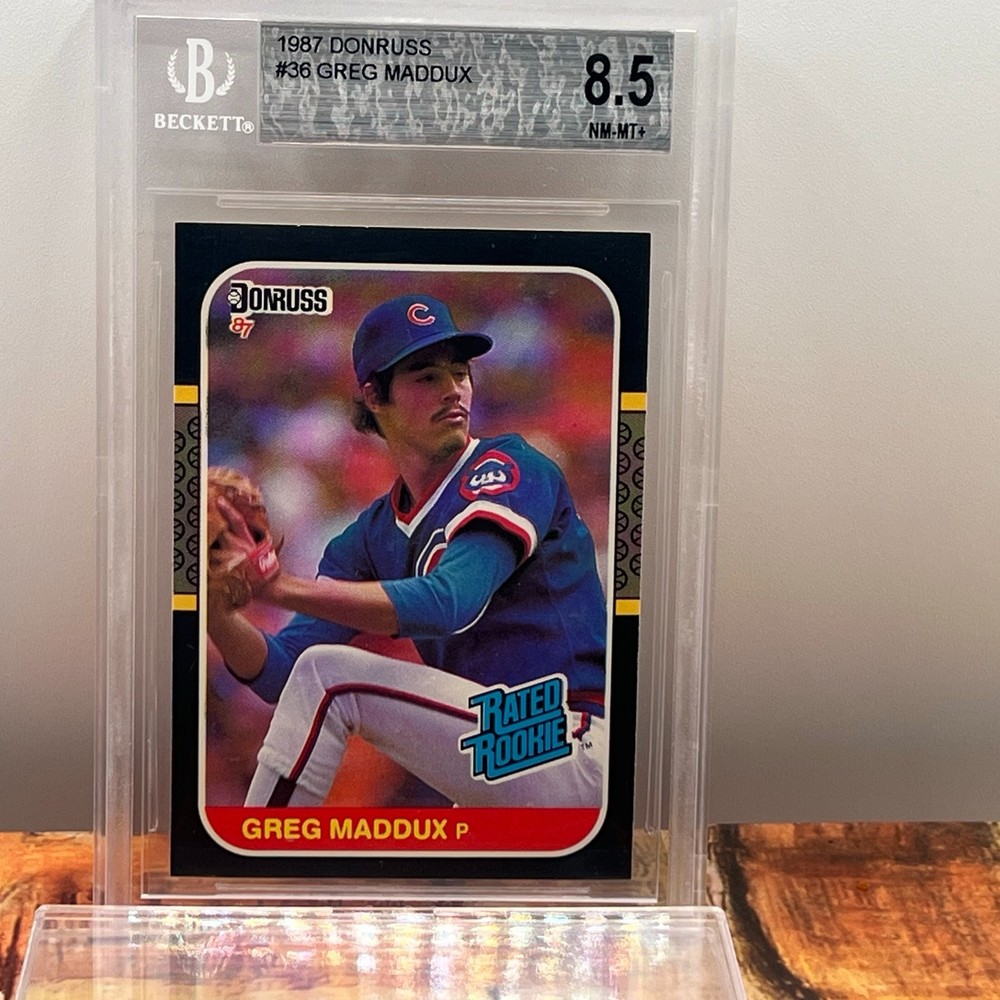 1987 GREG MADDUX Donruss #36 Rookie BGS 8.5 NM/Mint+ HOF Cubs Braves (2025)