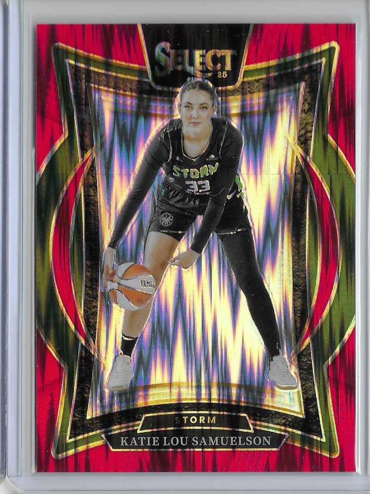 2025 Panini Select WNBA #53 Katie Lou Samuelson Red Flash Prizms #/349