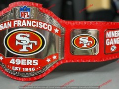 Custom 2026 San Francisco 49ers championship belt Adult Size 2MM Brass