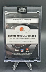 Quinshon Judkins Rookie 2025 Topps Chrome Black AUTO /150 Blue SEALED Browns