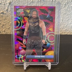 JACOB FATU 2026 TOPPS CHROME COSMIC WWE MAGENTA COSMOS REFRACTOR /299 #5