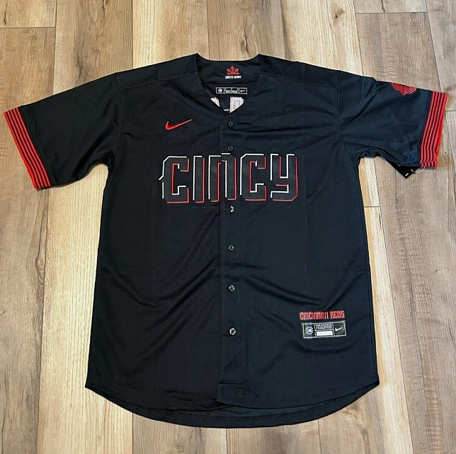 Elly De La Cruz #44 Cincinati Reds City Black Baseball Jersey Stitched S-3XL NWT