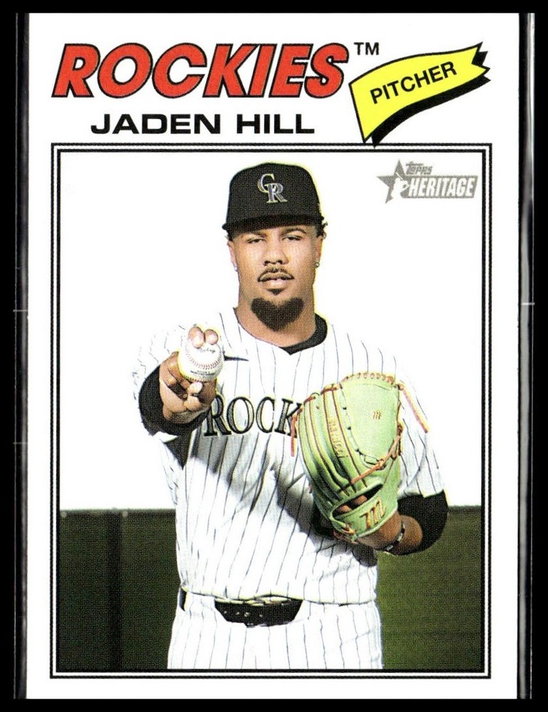 2026 Topps Heritage 26 Jaden Hill Colorado Rockies Short Print SP