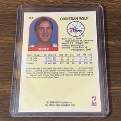 1989-90 NBA Hoops – Chris Welp #164 (RC) Philadelphia 76ers (A)