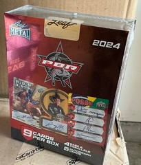 2024 Leaf Metal PBR Professional Bull Riders Sealed Hobby Box 5 Autographs
