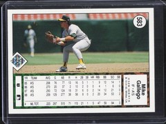 1989 Upper Deck #583 Mike Gallego Reverse Negative Error