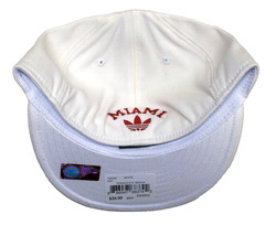 Miami Ohio Redhawks Flat Brim Flex White Adidas Hat – Size S/M