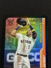 Carlos Correa 2021 Topps Big League Highlights Black Foil /15 #295 HOU SP RARE