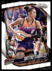 2025 Panini Prizm WNBA #4 Satou Sabally White Seismic Prizms
