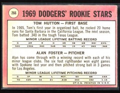 1969 Topps #266 Dodgers 1969 Rookie Stars (Tom Hutton / Alan Foster) EX
