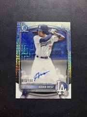 2025 Bowman Draft – Aiden West 13/150 1st Bowman Chrome Auto La Dodgers 🌟