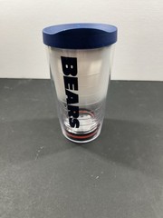 Tervis Chicago Bears Tumbler Cup 16 oz Clear Made In USA Blue Lid