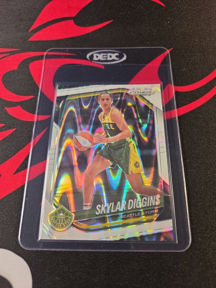 Skylar Diggins White Seismic Prizm 2025 WNBA Prizm Basketball Seattle Storm